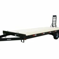 SLE Utility Trailers 8.5x22 Deckover Utility Trailer (2) 5,200lb Axles With Standup Ramps