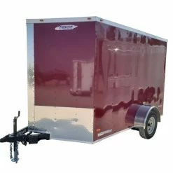 SLE Enclosed Trailers Enclosed Trailer 7' X 10' Brandy Wine Custom Equipment Storage