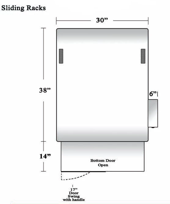 SLE Concessions Ole Hickory Pits Model CTO BBQ Smoker Convection Tri Oven - Image 4