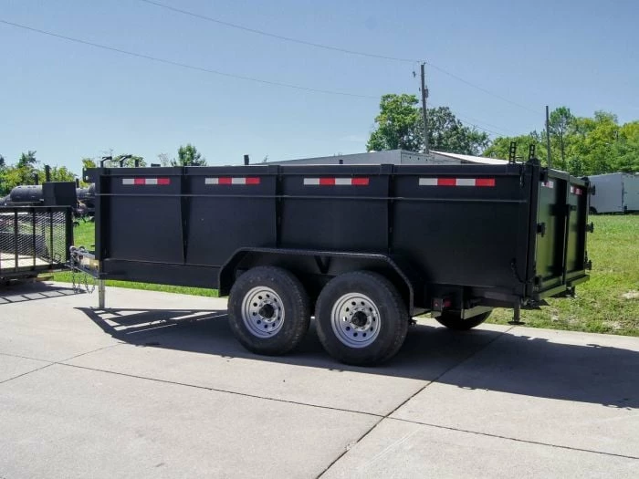 SLE Dump Trailers 7x14 Telescopic Dump Trailer With 3ft Sides (2) 7K Axles - Image 3