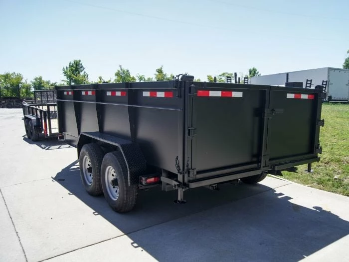 SLE Dump Trailers 7x14 Telescopic Dump Trailer With 3ft Sides (2) 7K Axles - Image 4