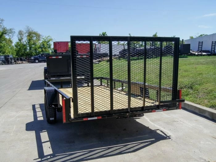 SLE Utility Trailers 6.4x14 Straight Deck Utility Trailer 3,500lb Axles Tall Gate - Image 3