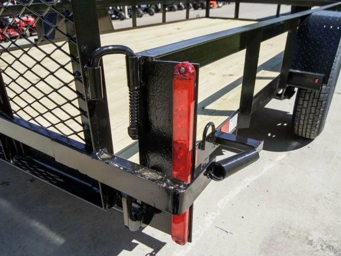 SLE Utility Trailers 6.4x14 Straight Deck Utility Trailer 3,500lb Axles Tall Gate - Image 4