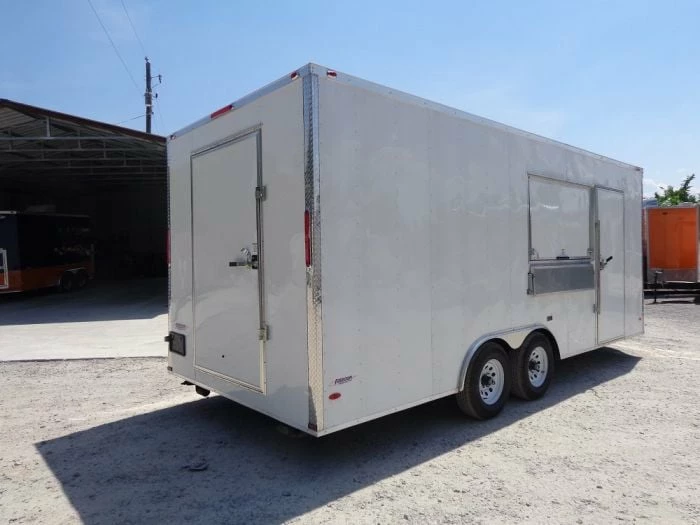 SLE Concessions 8.5' X 20' White Concession Food Trailer With Appliances - Image 4