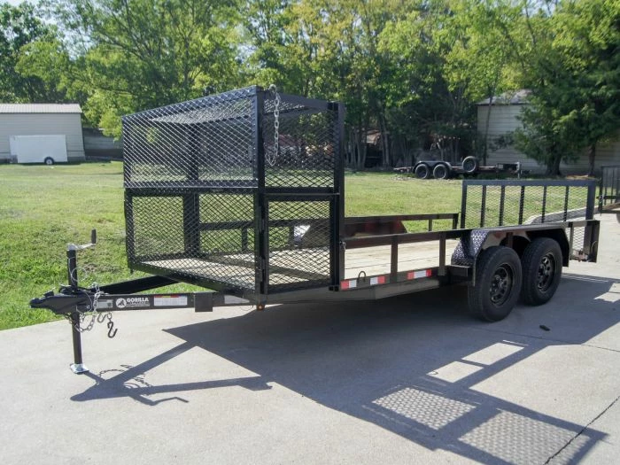 SLE Utility Trailers 6.4x16 Dovetail Utility Trailer Stacked Baskets (2) 3500lb Axles