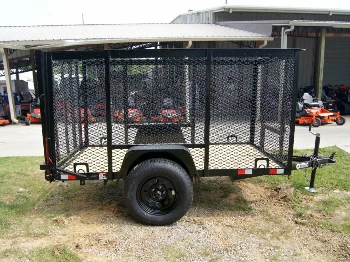 SLE Utility Trailers 5x8 Straight Deck Utility Trailer With 4ft Mesh Side 3500lb Axle - Image 5
