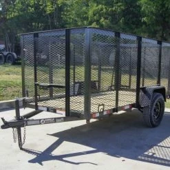 SLE Utility Trailers 5x10 Straight Deck Utility Trailer 4ft Mesh Sides 3500lb