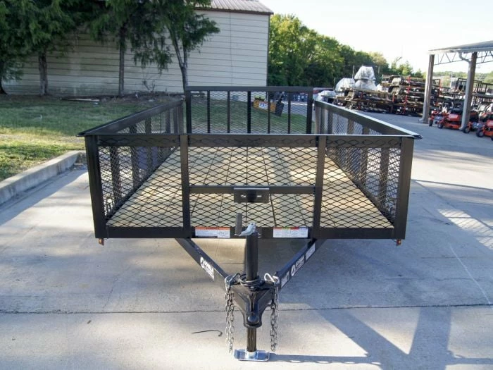 SLE Utility Trailers 6.4x14 Dovetail Utility Trailer With 2ft Mesh Sides 3,500lb Axle - Image 2