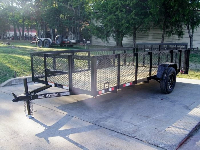 SLE Utility Trailers 6.4x14 Dovetail Utility Trailer With 2ft Mesh Sides 3,500lb Axle - Image 3