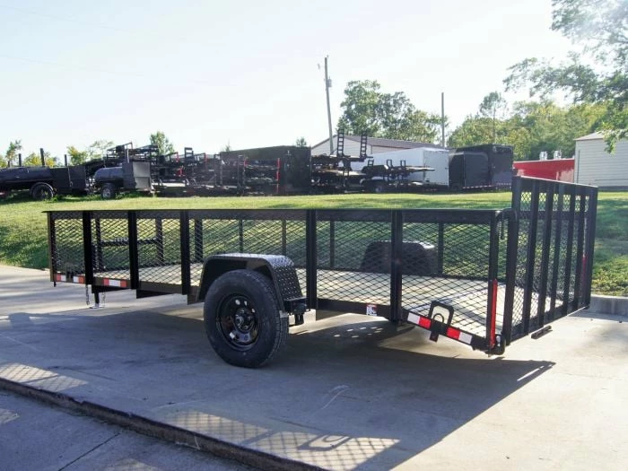 SLE Utility Trailers 6.4x14 Dovetail Utility Trailer With 2ft Mesh Sides 3,500lb Axle - Image 4