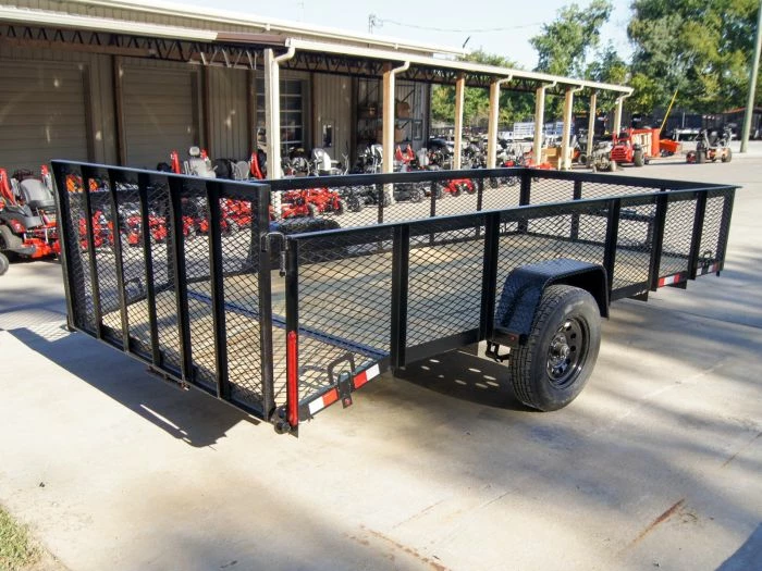 SLE Utility Trailers 6.4x14 Dovetail Utility Trailer With 2ft Mesh Sides 3,500lb Axle - Image 6
