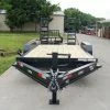 SLE Utility Trailers 7x16 I-Beam Equipment Trailer With (2) 7K Axles With Stand Up Ramps