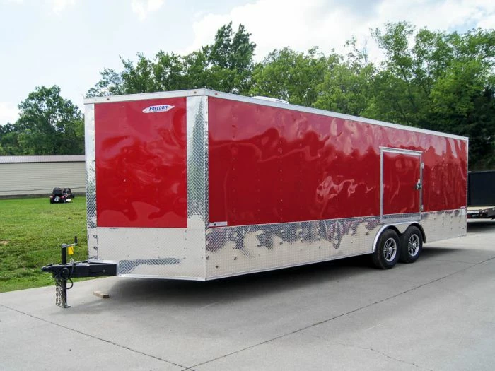 SLE Enclosed Trailers Custom Red 8.5x24 Enclosed Trailer (2) 5200lb Axles ATP Floor Storage - Image 2