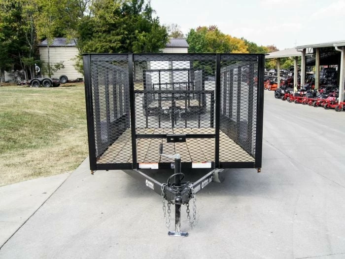 SLE Utility Trailers 6.4x14 4ft Mesh Sides Tandem Dovetail Utility Trailer - Image 2