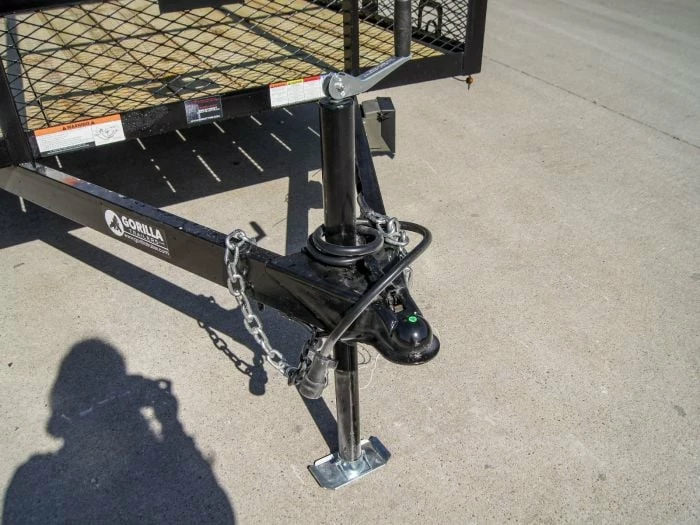 SLE Utility Trailers 6.4' X 14' Tandem Axle Straight Utility Trailer - Mesh 6' Sides - Image 5