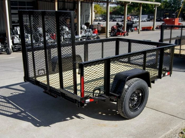SLE Utility Trailers 5x8 Straight Deck Utility Trailer With 2ft Mesh Side 3500lb Axle - Image 4