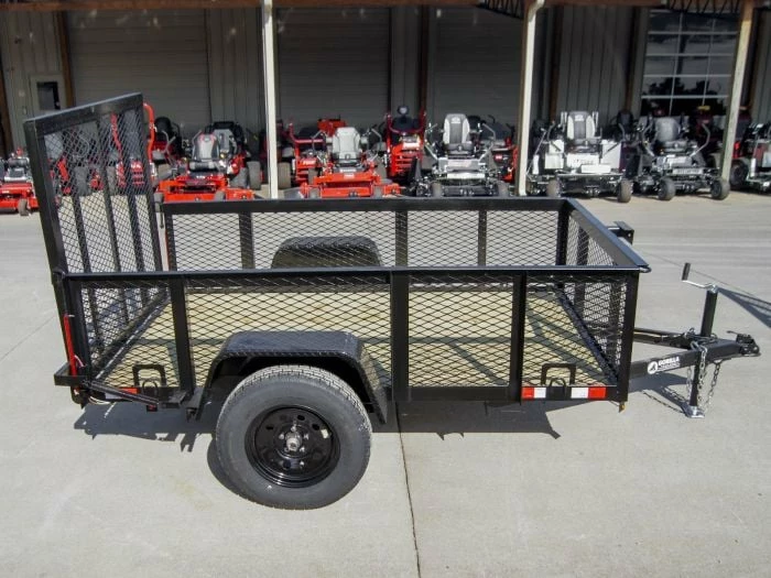 SLE Utility Trailers 5x8 Straight Deck Utility Trailer With 2ft Mesh Side 3500lb Axle - Image 5
