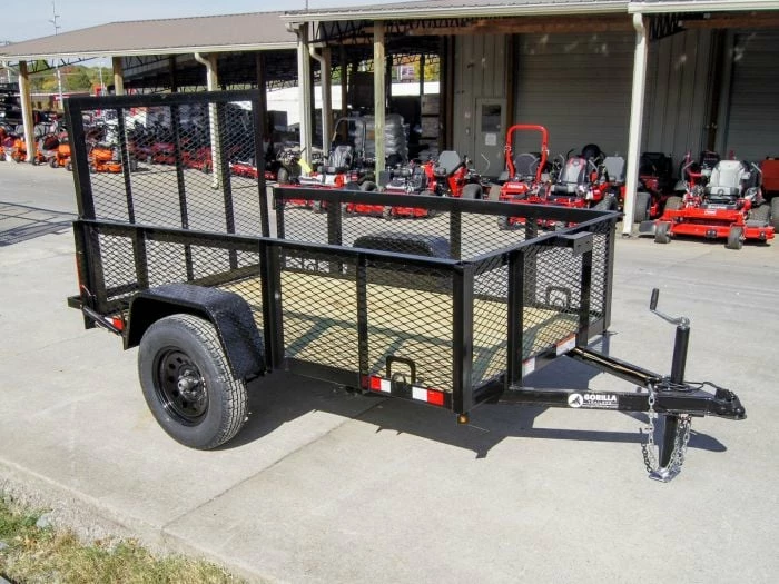 SLE Utility Trailers 5x8 Straight Deck Utility Trailer With 2ft Mesh Side 3500lb Axle - Image 6