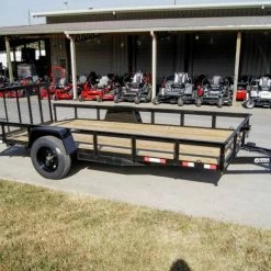 SLE Utility Trailers 7x14 Dovetail Utility Trailer 3,500lb Axle With Brake