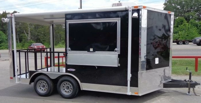 SLE Concessions BBQ Concession Trailer 8'x14' Black - Food Smoker Vending - Image 4