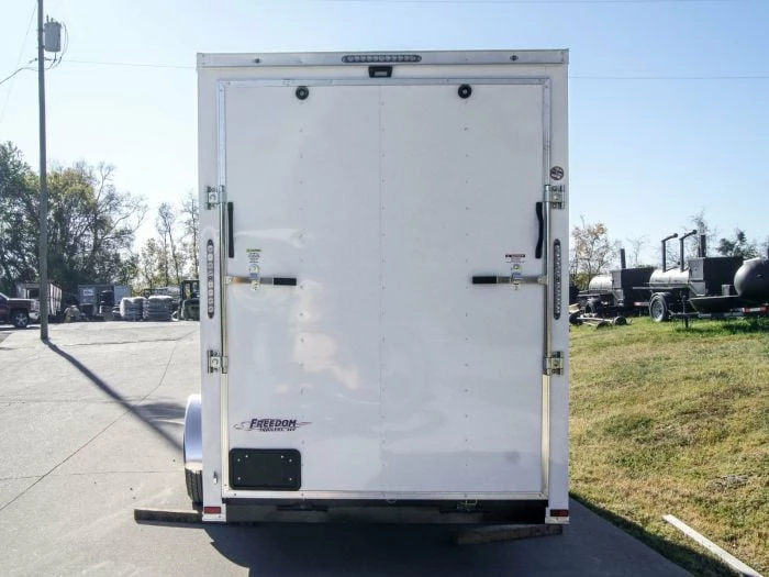 SLE Enclosed Trailers 6x14 White Slant Top V-Nose Enclosed Trailer 3,500lb Axle - Image 5