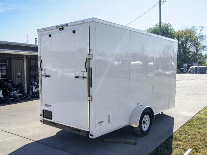 SLE Enclosed Trailers 6x14 White Slant Top V-Nose Enclosed Trailer 3,500lb Axle - Image 6