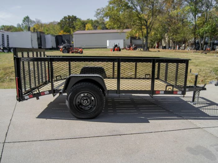 SLE Utility Trailers 6.4x10 Dovetail Utility Trailer With 2ft Mesh Sides 3,500lb Axle - Image 3