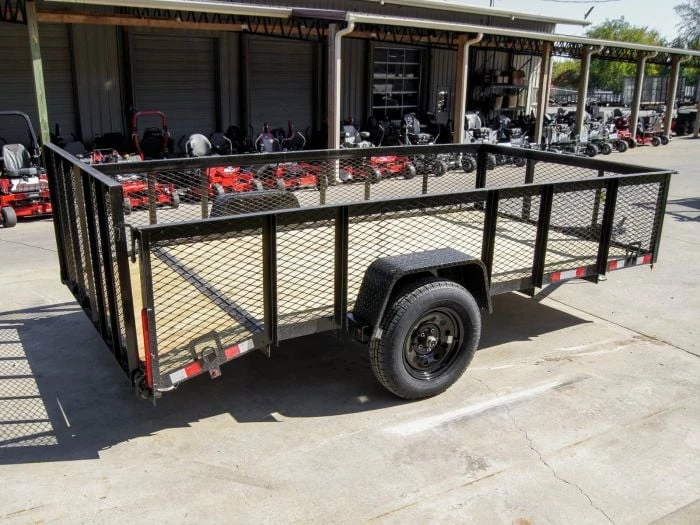 SLE Utility Trailers 6.4x12 Dovetail Utility Trailer 2ft Mesh Side 3,500lb Axle - Image 6