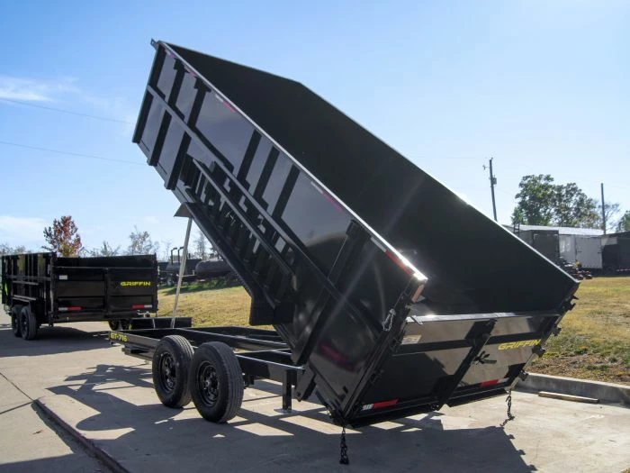 SLE Dump Trailers 7x16 Telescopic Dump Trailer With 4ft Sides (2) 7K Axles - Image 5