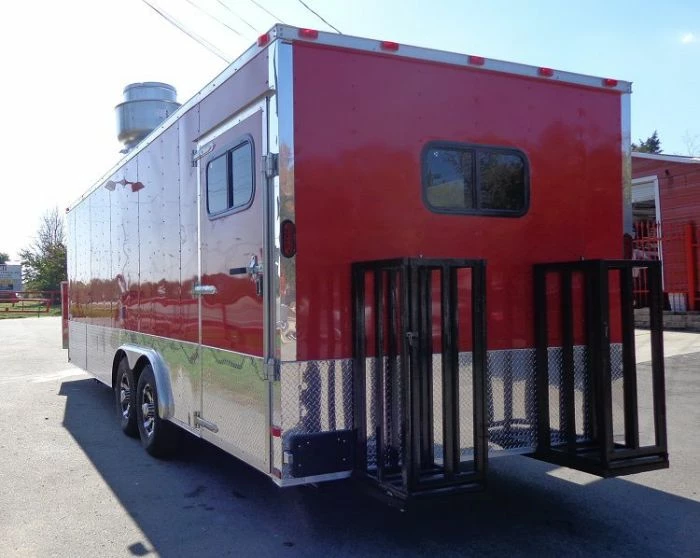 SLE Concessions Concession Trailer 8.5'x24' Red - Vending Catering Event Food - Image 4