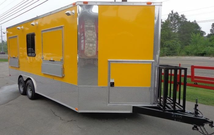 SLE Concessions Concession Trailer 8.5'x18' Yellow - Event Catering Vending Food - Image 3