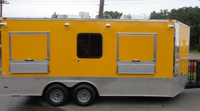 SLE Concessions Concession Trailer 8.5'x18' Yellow - Event Catering Vending Food - Image 4