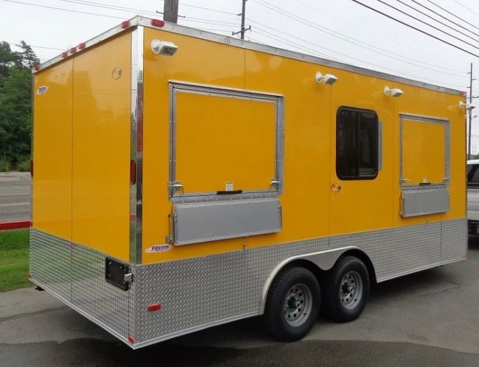 SLE Concessions Concession Trailer 8.5'x18' Yellow - Event Catering Vending Food - Image 5