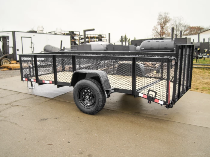 SLE Utility Trailers 5x12 Dovetail Utility Trailer With 2ft Mesh Sides 3,500lb Axle - Image 4