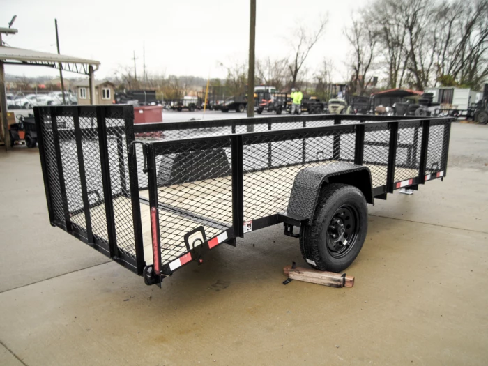 SLE Utility Trailers 5x12 Dovetail Utility Trailer With 2ft Mesh Sides 3,500lb Axle - Image 6