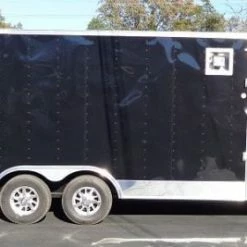 SLE Enclosed Trailers Enclosed Trailer 8.5'x26' Black - Cargo Car ATV Hauler Storage