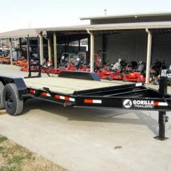 SLE Utility Trailers 7x14 IBeam Equipment Trailer (2) 7K Axles With Stand-Up Ramps