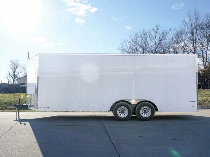 SLE Enclosed Trailers Enclosed Trailer 8.5' X 20' White - Cargo Hauler Car Motorcycle Storage - Image 3