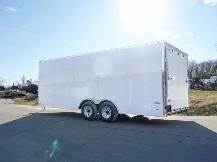 SLE Enclosed Trailers Enclosed Trailer 8.5' X 20' White - Cargo Hauler Car Motorcycle Storage - Image 4