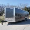 SLE Enclosed Trailers Enclosed Trailer 8.5x24 Tandem Axle Charcoal Gray - Motorcycle Car Hauler Storage