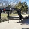 SLE Utility Trailers 8.5x30 IBeam Gooseneck Straight Deckover Trailer (2) 7K Axles Slide Ramps