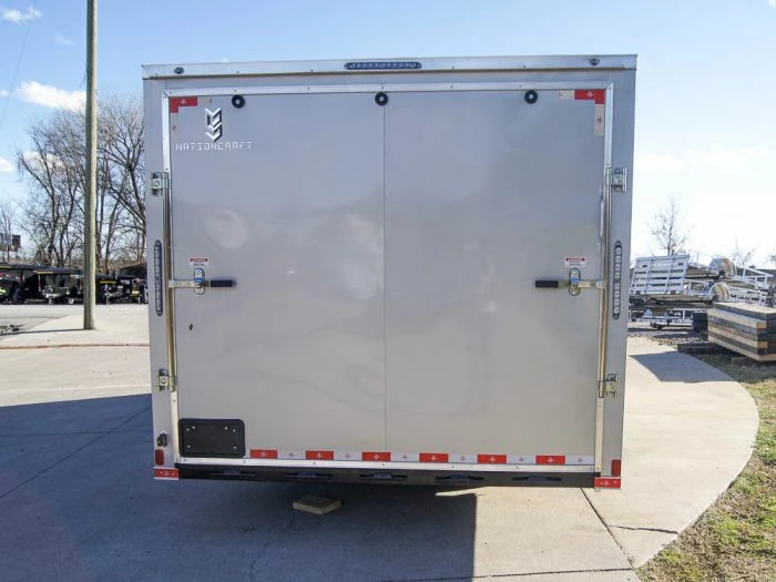 SLE Enclosed Trailers 8.5x20 Silver V-Nose Slant Top Enclosed Trailer (2) 5200lb Axles - Image 6