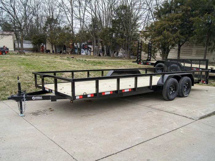SLE Utility Trailers 7x20 Tube Top Dovetail Utility Trailer (2) 3500lb Axles