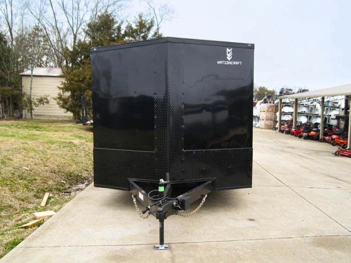 SLE Enclosed Trailers 8.5x18 Black V-Nose Enclosed Trailer With Blackout Package (2) 3,500lb Axles - Image 2