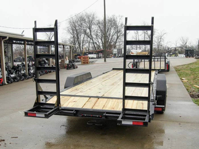 SLE Utility Trailers 7x22 IBEAM Equipment Trailer (2) 7K Axles Stand-Up Ramps - Image 6