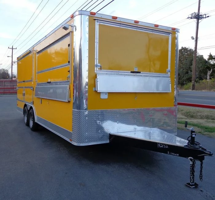 SLE Concessions Concession Trailer 8.5'x20' Yellow - Event Catering Vending Food - Image 5