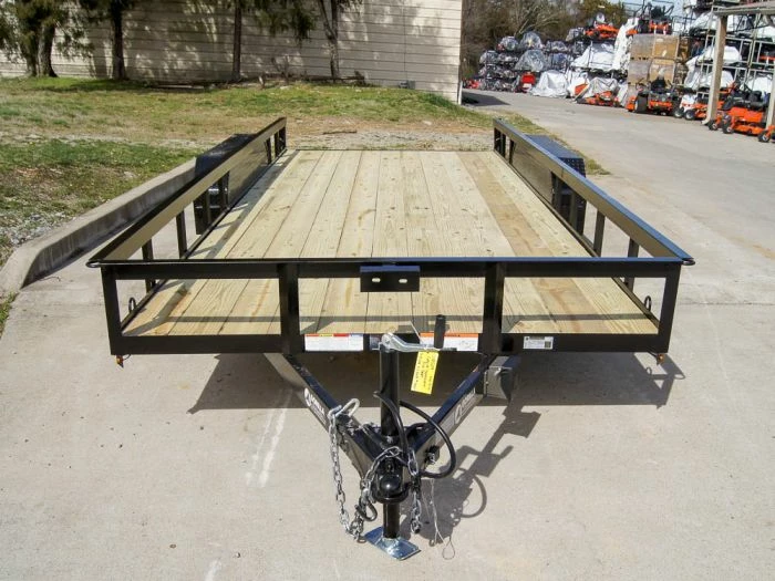 SLE Utility Trailers 7x18 Straight Deck Utility Trailer (2) 3,500lb Axles - No Gate - Image 2