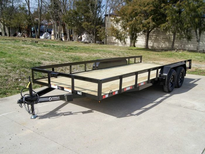 SLE Utility Trailers 7x18 Straight Deck Utility Trailer (2) 3,500lb Axles - No Gate