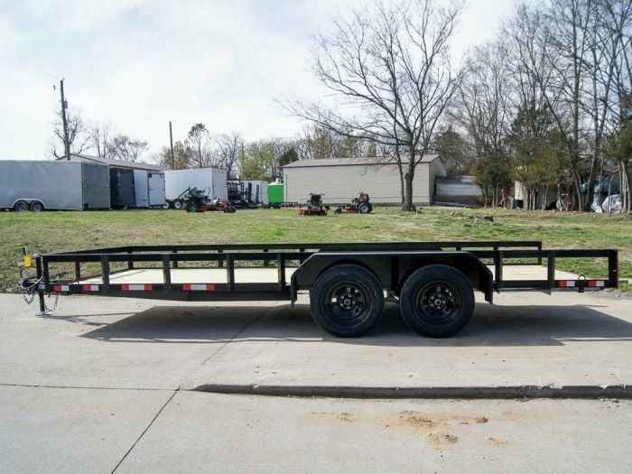 SLE Utility Trailers 7x18 Straight Deck Utility Trailer (2) 3,500lb Axles - No Gate - Image 3