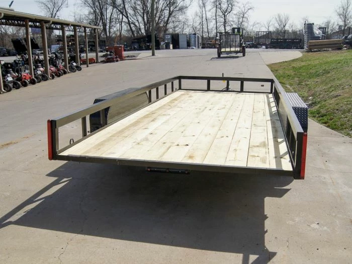 SLE Utility Trailers 7x18 Straight Deck Utility Trailer (2) 3,500lb Axles - No Gate - Image 5
